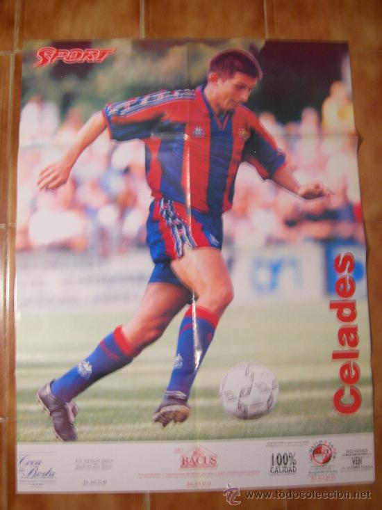 Coleccionismo deportivo: F.C BARCELONA .POSTER DE CELADES - Foto 1