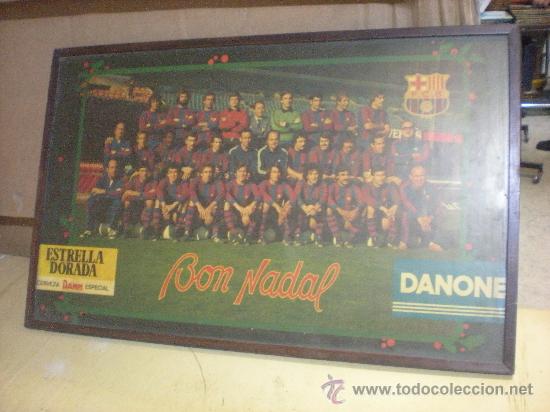 Coleccionismo deportivo: bar&ccedil;a cuadro ESTRELLA DAMM - Foto 1