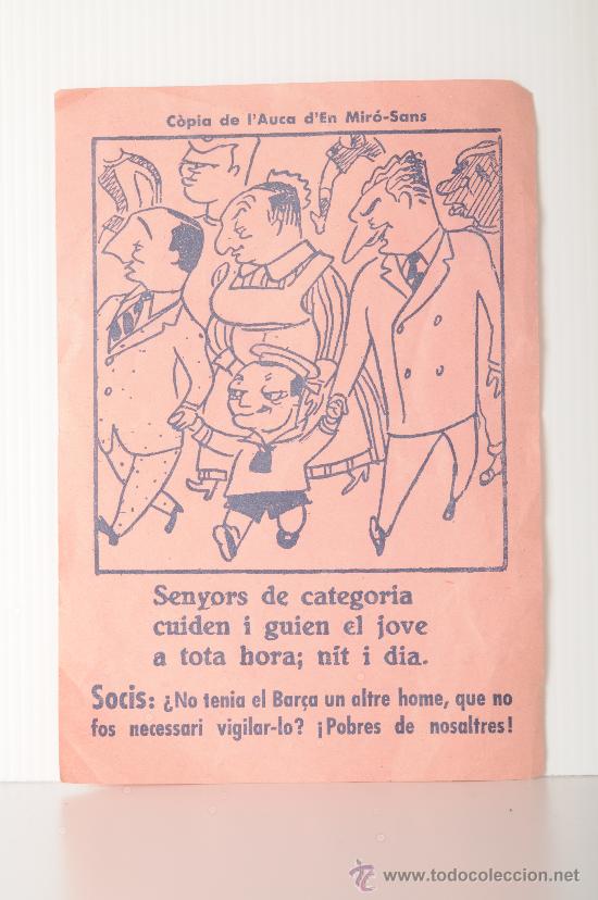 Coleccionismo deportivo: Copia del Auca de Miro-Sans