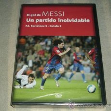 Coleccionismo deportivo: DVD EL GOL DE MESSI UN PARTIDO INOLVIDABLE - BARCELONA 5 GETAFE 2 -- PRECINTADO --. Lote 27449446