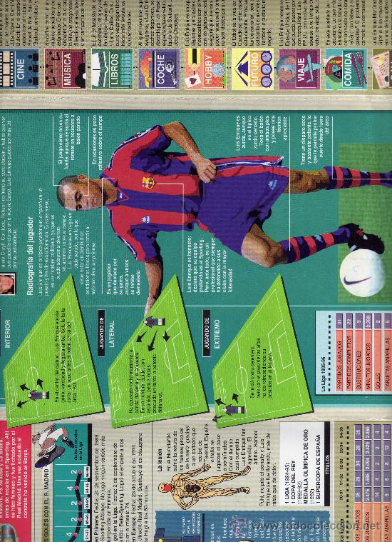 Coleccionismo deportivo: PLANTILLA DEL BAR&Ccedil;A 96-97 - LUIS ENRIQUE. - Foto 2