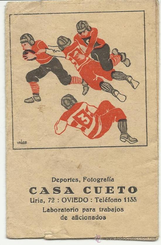 Coleccionismo deportivo: PROPAGANDA ANTIGUA DE RUGBY DE OVIEDO