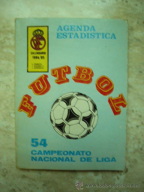Coleccionismo deportivo: AGENDA ESTADISTICA DE FUTBOL.1984-85. 88 PP.