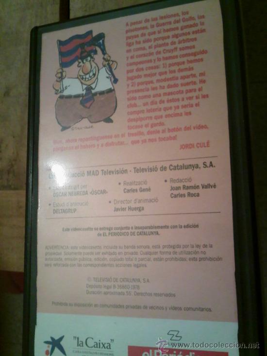 Coleccionismo deportivo: LA LLIGA DEN JORDI CUL&Eacute; - VHS - Foto 2