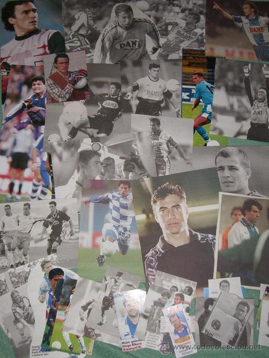 Sammelleidenschaft Sport: Lote de 42 recortes del Espanyol (ex- jugadores como Tamudo, Toni, Lardin, Galca, Esnaider,...)