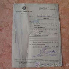 Coleccionismo deportivo: CARTA DESIGNACION ARBITRO PARTIDO FUTBOL TALAVERA-LASALIANA,12-04-1959,COPA DELEGACION,SEVILLA