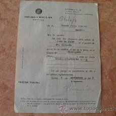 Coleccionismo deportivo: CARTA DESIGNACION JUEZ DE LINEA PARTIDO FUTBOL SANLUQUEÑO-HUELVA,06-11-1960,3ª DIVISION
