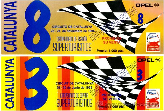 Coleccionismo deportivo: CIRCUITO DE CATALUNYA &ndash; ENTRADAS - Foto 1