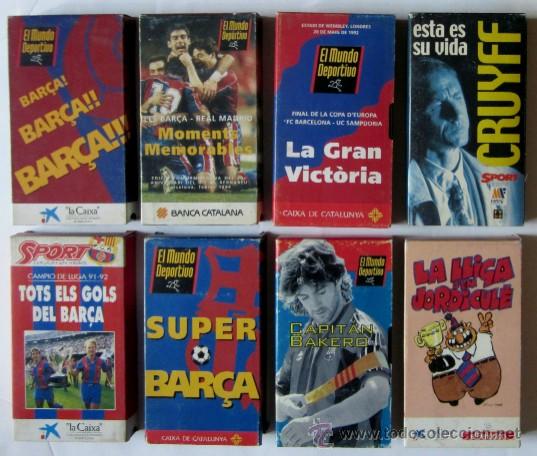 Coleccionismo deportivo: COLECCION 8 VIDEOS DEL F. C. BARCELONA