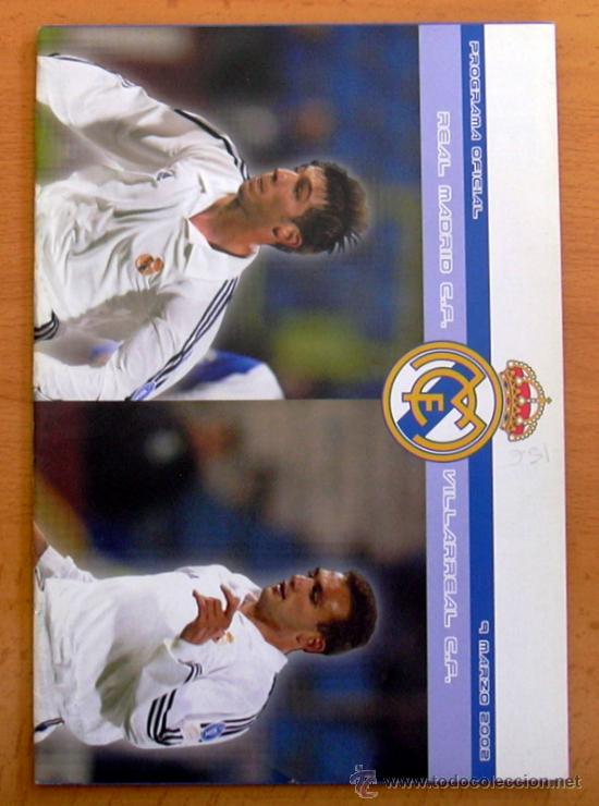 Coleccionismo deportivo: Real Madrid-Villarreal, 9 de marzo de 2002 - Programa de la liga 2001-2002 - Foto 1
