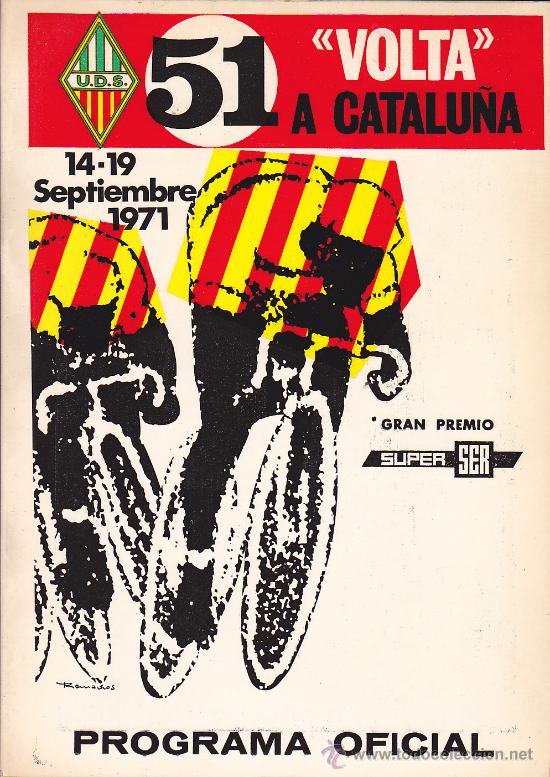 Coleccionismo deportivo: PROGRAMA OFICIAL 51 VOLTA A  CATALU&Ntilde;A 1971 - Foto 1