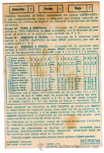 Coleccionismo deportivo: Clasificador Reducido Quinielas 1 X 2. - Foto 2