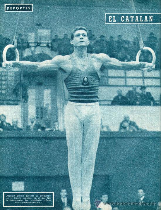 Coleccionismo deportivo: JOAQUIN BLUME. TAMA&Ntilde;O FOLIO. 3 HOJAS. ARTICULO DE REVISTA. A&Ntilde;O: 1957