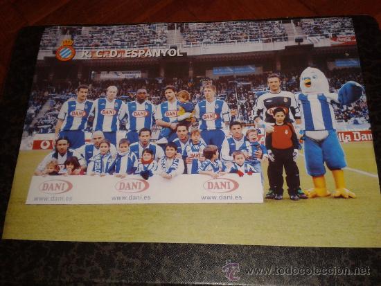 Coleccionismo deportivo: Mini poster primera plantilla RCD Espanyol R.C.D Espa&ntilde;ol - Foto 1