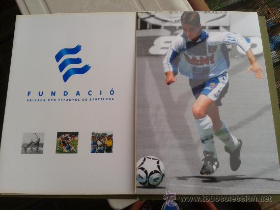 Sammelleidenschaft Sport: Folleto Fundaci&oacute; RCD Espanyol R.C.D Espa&ntilde;ol 1998 a todo color tama&ntilde;o DINA 4 desplegable