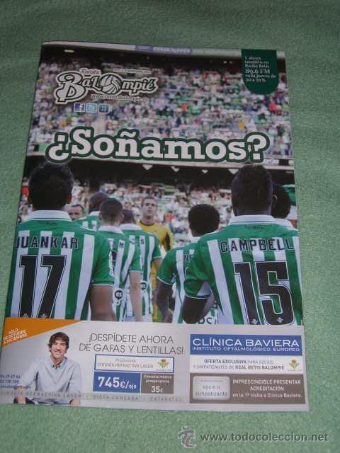 Collectionnisme sportif: Programa f&uacute;tbol Real Betis Balompi&eacute; (Revista Balompi&eacute; OFICIAL N&ordm; 31, 9-11-2012) Betis - Granada