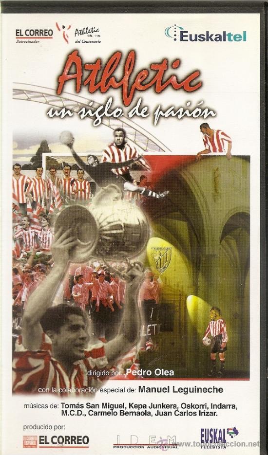 Collectionnisme sportif: PELICULA VHS ATHLETIC CLUB BILBAO. &rdquo;ATHLETIC UN SIGLO DE PASI&Oacute;N&rdquo;. FUTBOL. EXCELENTE ESTADO