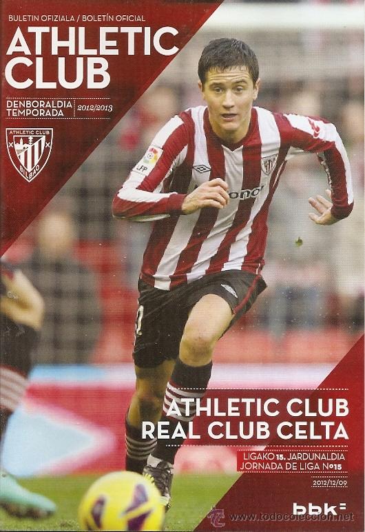 Coleccionismo deportivo: PROGRAMA DEL PARTIDO ATH BILBAO - CELTA VIGO 2012-13 - Foto 1