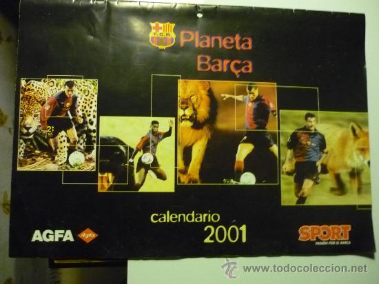 Coleccionismo deportivo: CALENDARIO PLANETA BAR&Ccedil;A  FUTBOL - - Foto 1