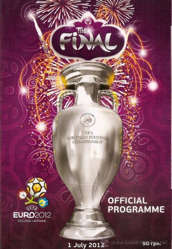 Sammelleidenschaft Sport: PROGRAMA OFICIAL UEFA. FINAL EUROCOPA 2012. ESPA&Ntilde;A-ITALIA. NUEVO. FUTBOL
