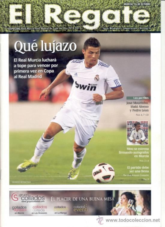 Sammelleidenschaft Sport: EL REGATE REAL MURCIA REAL MADRID COPA DEL REY + ENTRADA