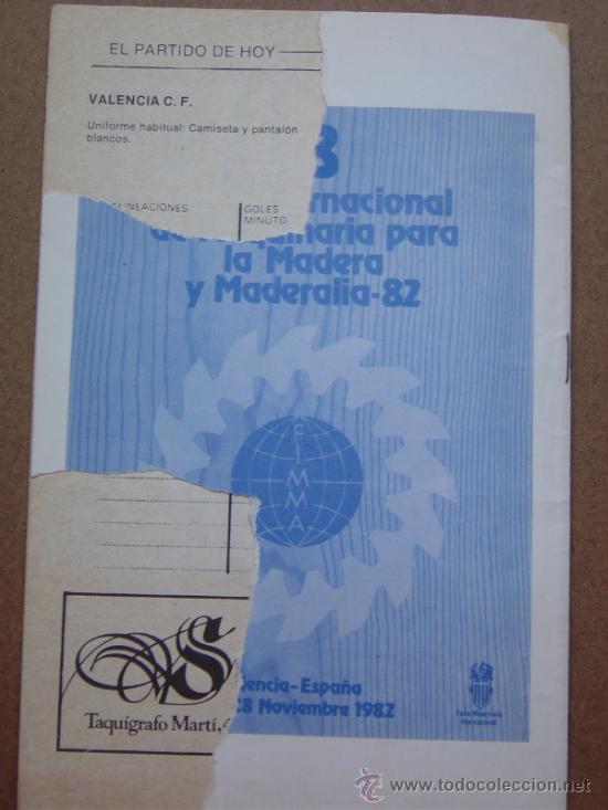 Coleccionismo deportivo: PROGRAMA OFICIAL 1983-1984 83-84  VALENCIA C.F - R.C.D ESPA&Ntilde;OL - Foto 3