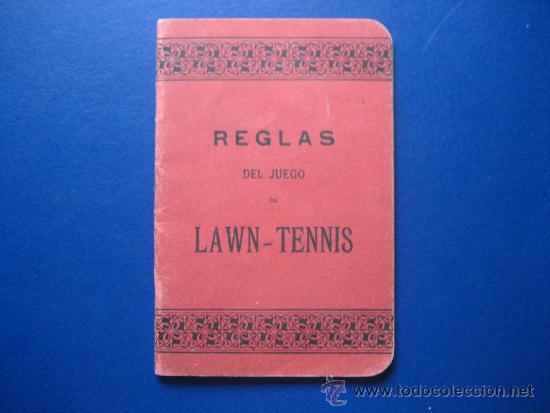 Sammelleidenschaft Sport: LIBRITO CON LAS REGLAS DEL JUEGO  - LAWN TENNIS - TIP. SIGLO XX BARCELONA