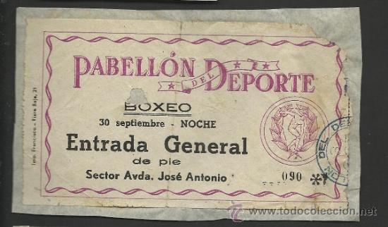 Coleccionismo deportivo: BOXEO - PABELLON DEL DEPORTE - PEGADA - (V-170) - Foto 1