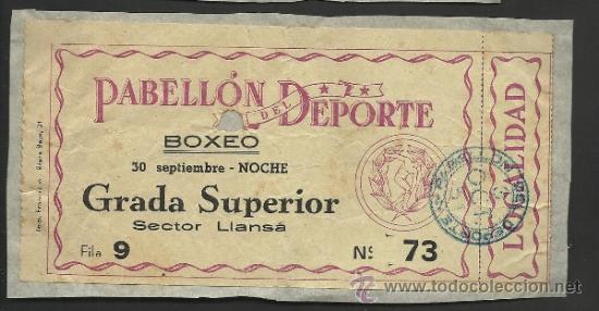Coleccionismo deportivo: BOXEO - PABELLON DEL DEPORTE - PEGADA - (V-171) - Foto 1
