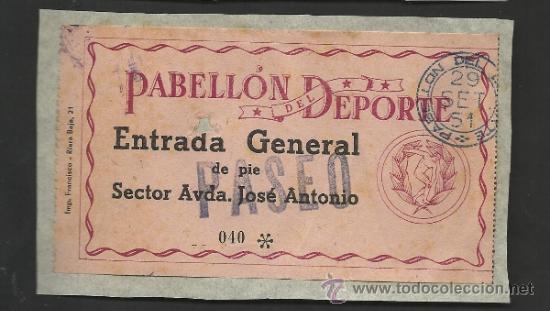 Coleccionismo deportivo: PABELLON DEL DEPORTE - PEGADA - (V-174) - Foto 1
