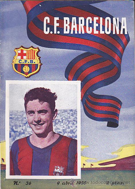 Coleccionismo deportivo: PROGRAMA OFICIAL C.F.BARCELONA 9-4-1955  BARCELONA HERCULES - Foto 1