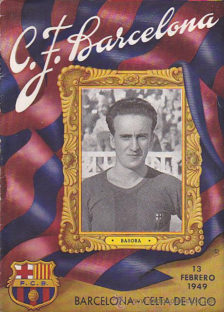 Coleccionismo deportivo: PROGRAMA OFICIAL C.F.BARCELONA 13-2-1949  BARCELONA CELTA - Foto 1