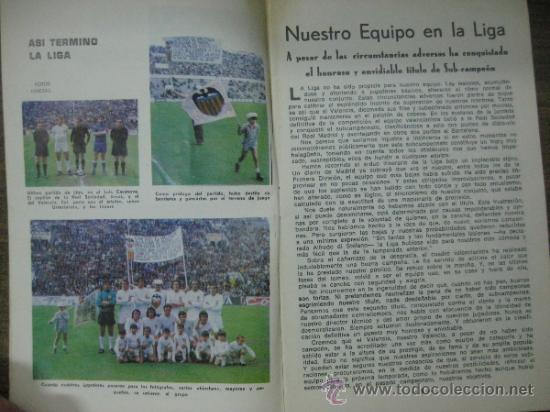 Coleccionismo deportivo: PROGRAMA OFICIAL VALENCIA C.F- GRANADA C.F. - A&Ntilde;O 1971-72 - COPA DEL GENERALISIMO - OCTAVOS DE FINAL - Foto 2