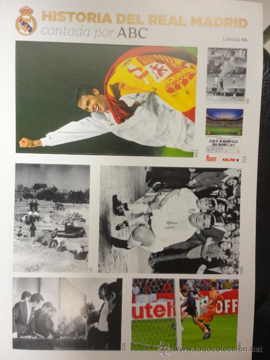 Sports collectibles: L&Aacute;MINA N&ordm; 66 - HISTORIA DEL REAL MADRID CONTADA POR ABC