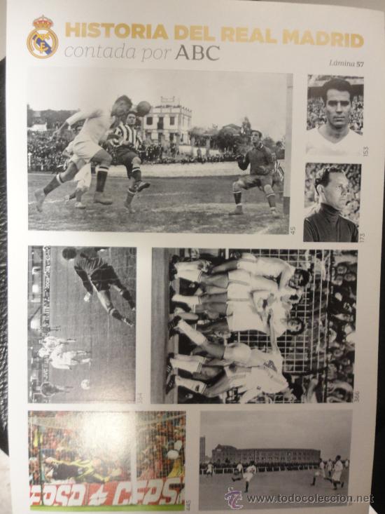 Sammelleidenschaft Sport: L&Aacute;MINA N&ordm; 57 - HISTORIA DEL REAL MADRID CONTADA POR ABC
