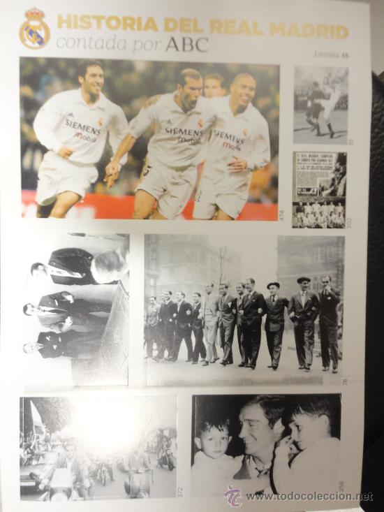Sammelleidenschaft Sport: L&Aacute;MINA N&ordm; 48 - HISTORIA DEL REAL MADRID CONTADA POR ABC