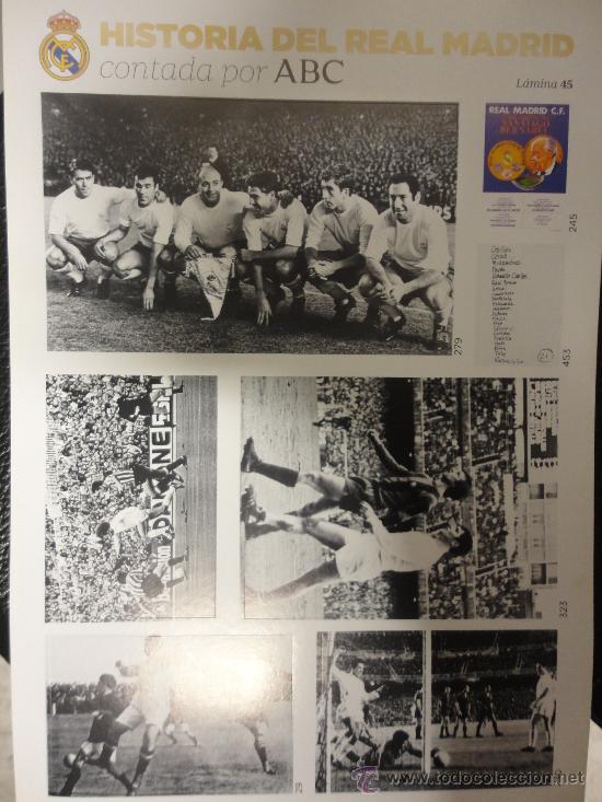 Sammelleidenschaft Sport: L&Aacute;MINA N&ordm; 45 - HISTORIA DEL REAL MADRID CONTADA POR ABC