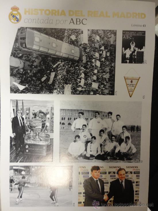 Sammelleidenschaft Sport: L&Aacute;MINA N&ordm; 43 - HISTORIA DEL REAL MADRID CONTADA POR ABC