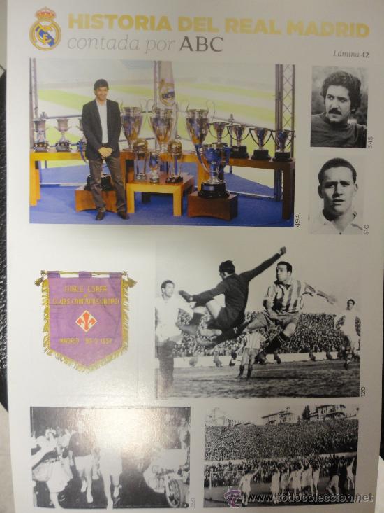 Sammelleidenschaft Sport: L&Aacute;MINA N&ordm; 42 - HISTORIA DEL REAL MADRID CONTADA POR ABC