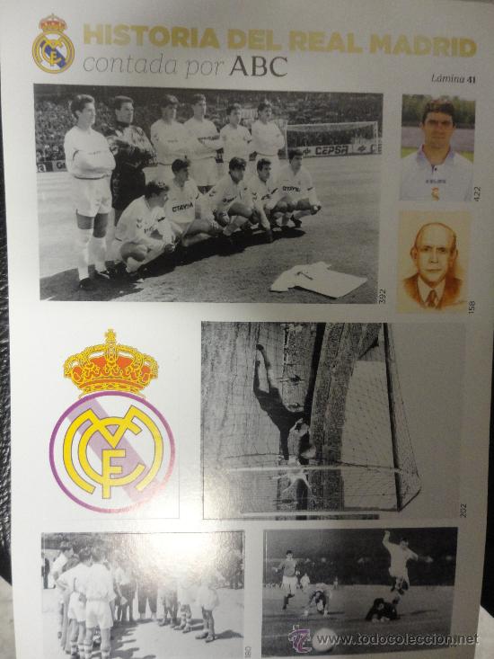 Sammelleidenschaft Sport: L&Aacute;MINA N&ordm; 41 - HISTORIA DEL REAL MADRID CONTADA POR ABC