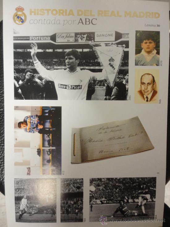 Sammelleidenschaft Sport: L&Aacute;MINA N&ordm; 30 - HISTORIA DEL REAL MADRID CONTADA POR ABC
