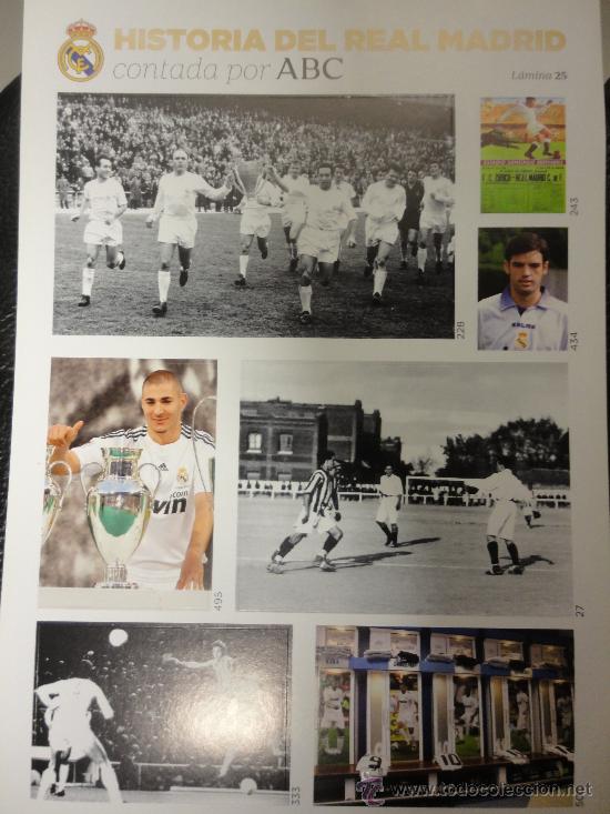 Sammelleidenschaft Sport: L&Aacute;MINA N&ordm; 25 - HISTORIA DEL REAL MADRID CONTADA POR ABC