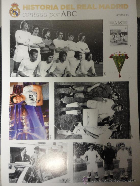 Sammelleidenschaft Sport: L&Aacute;MINA N&ordm; 24 - HISTORIA DEL REAL MADRID CONTADA POR ABC