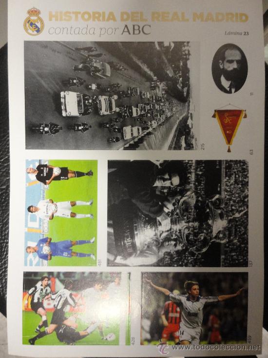 Sammelleidenschaft Sport: L&Aacute;MINA N&ordm; 23 - HISTORIA DEL REAL MADRID CONTADA POR ABC