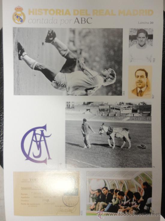 Sammelleidenschaft Sport: L&Aacute;MINA N&ordm; 20 - HISTORIA DEL REAL MADRID CONTADA POR ABC