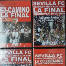 Coleccionismo deportivo: LOTE 4 DVD - SEVILLA FC CAMPEON COPA DE LA UEFA 2006 - EINDHOVEN - MIDDLESBROUGH UEFA CUP 06 -