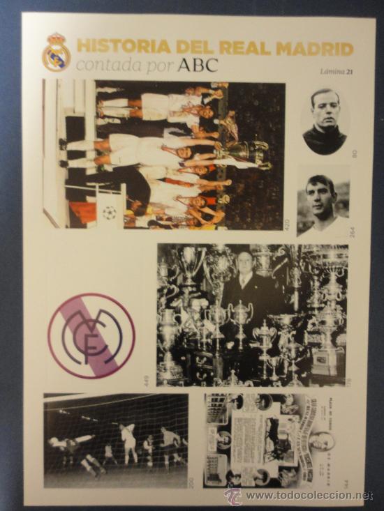 Sammelleidenschaft Sport: L&Aacute;MINA N&ordm; 21 - HISTORIA DEL REAL MADRID CONTADA POR ABC