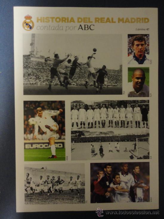 Sammelleidenschaft Sport: L&Aacute;MINA N&ordm; 47 - HISTORIA DEL REAL MADRID CONTADA POR ABC