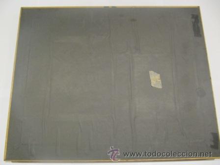 Coleccionismo deportivo: Cuadro del FCBarcelona con los dos estadios 1927-1987, 50x40cms - Foto 4