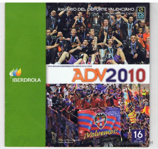 Collezionismo sportivo: anuaria del deporte valenciano 2010 formato compac disc pc cd rom